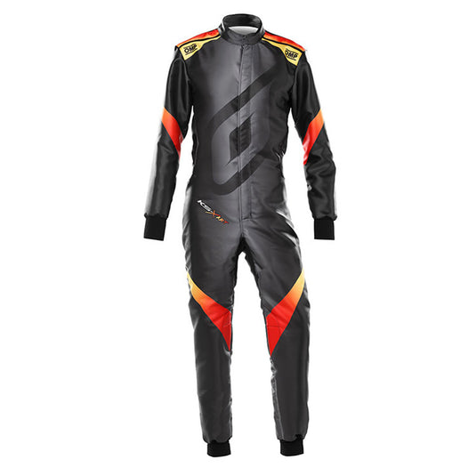 Tuta Kart OMP KS ART X Nero / Giallo / Rosso (FIA 8877-2022)