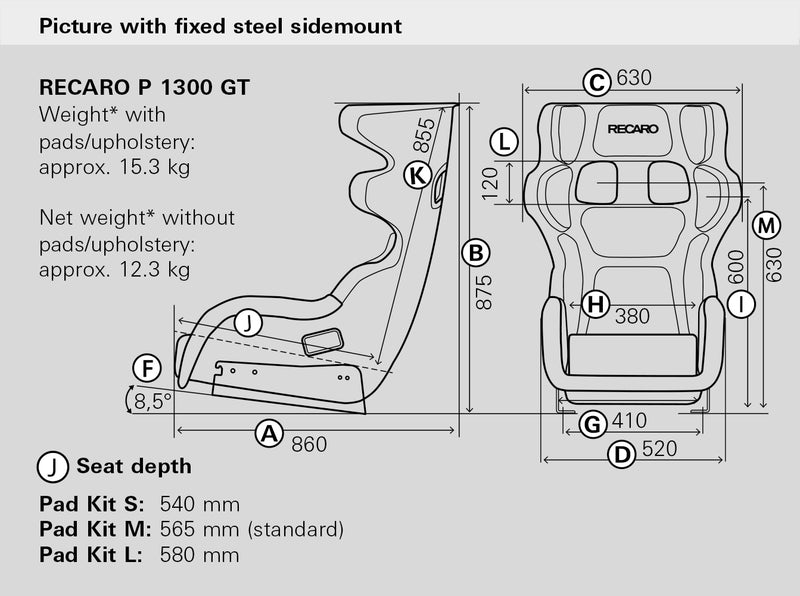 Carica immagine in Galleria Viewer, Sedile Racing Recaro P1300 GT (FIA)
