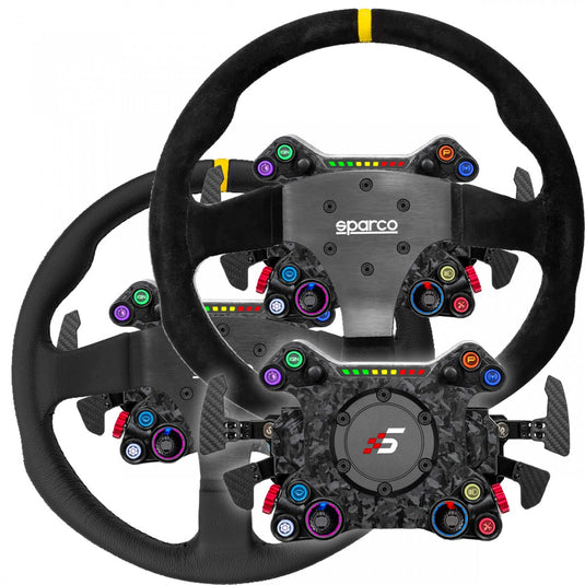 Pack volante Sparco + Hub Simagic NEO X + doppie palette