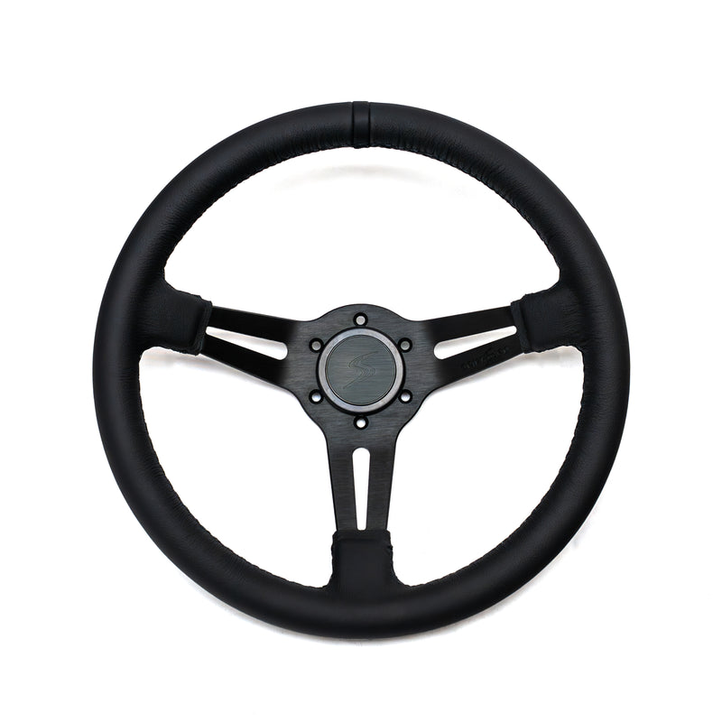 Carica immagine in Galleria Viewer, Volante Premium a Calice (70 mm) "Black Edition" in Pelle

