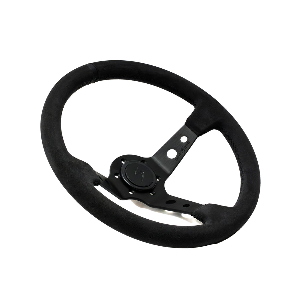 Volante Premium a Calice (90 mm) "Black Edition" in Alcantara