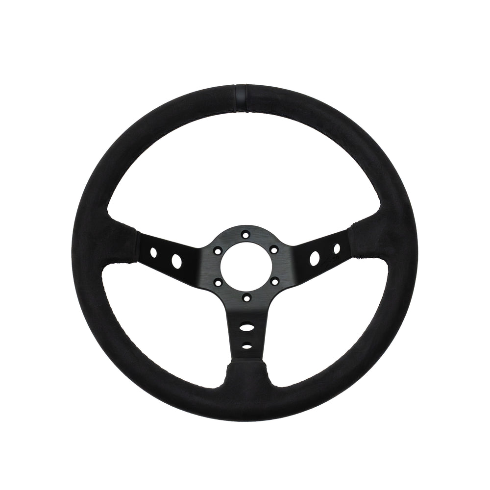 Volante Premium a Calice (90 mm) "Black Edition" in Alcantara
