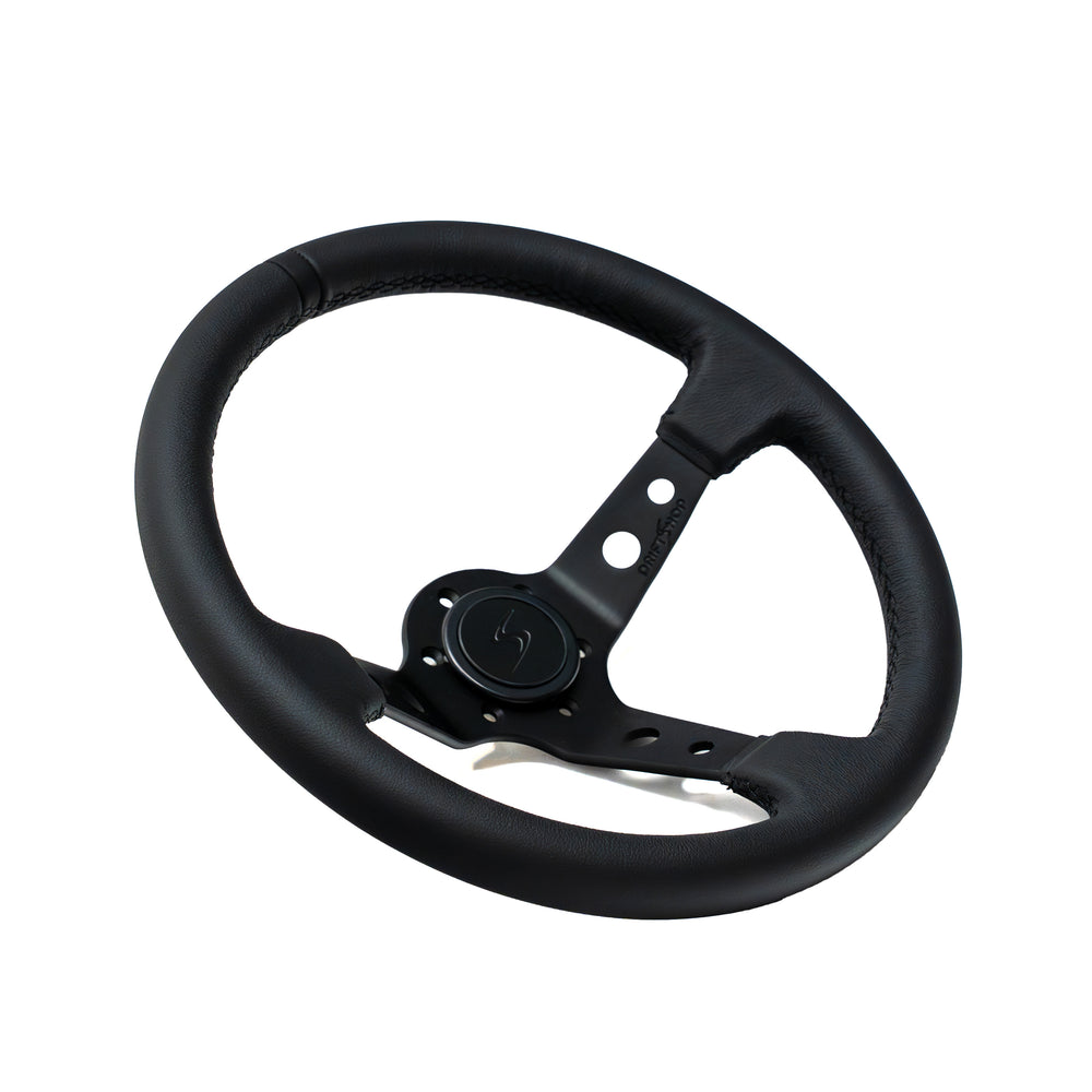 Volante Premium a Calice (90 mm) "Black Edition" in Pelle