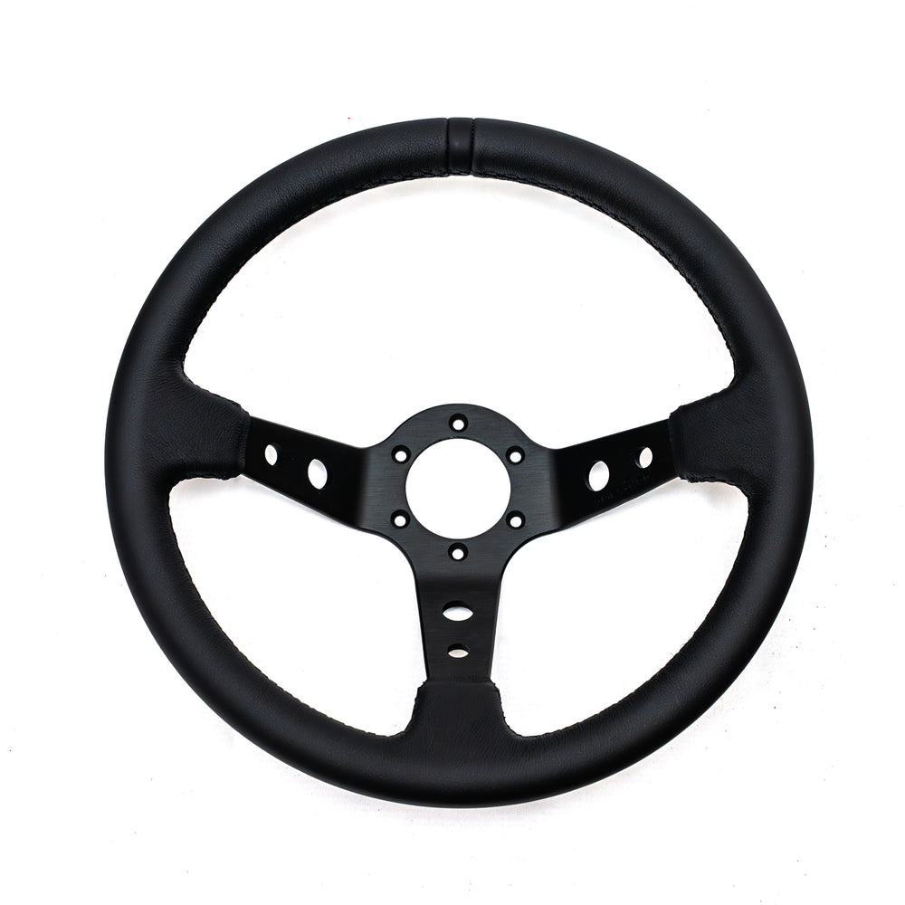 Volante Premium a Calice (90 mm) "Black Edition" in Pelle
