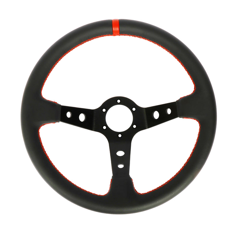 Carica immagine in Galleria Viewer, Volante a Calice (90 mm), Pelle Nera, Razze Nere
