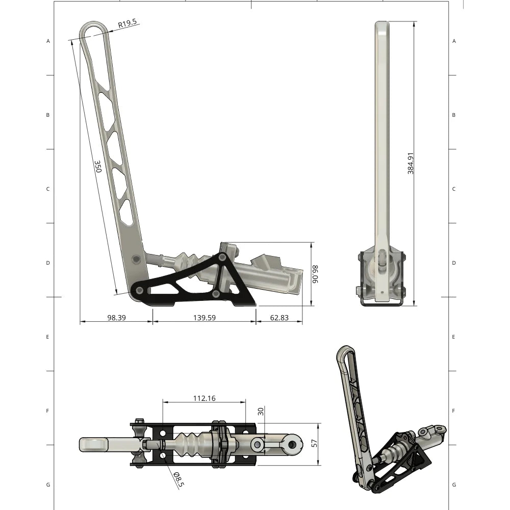 Kit Freno a Mano Idraulico NP Parts