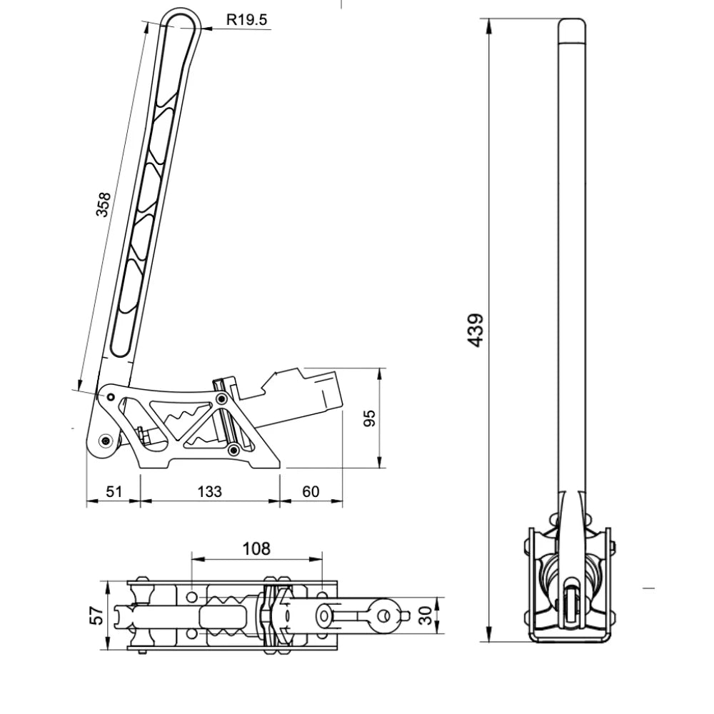 Kit Freno a Mano Idraulico Invertito Allungato NP Parts