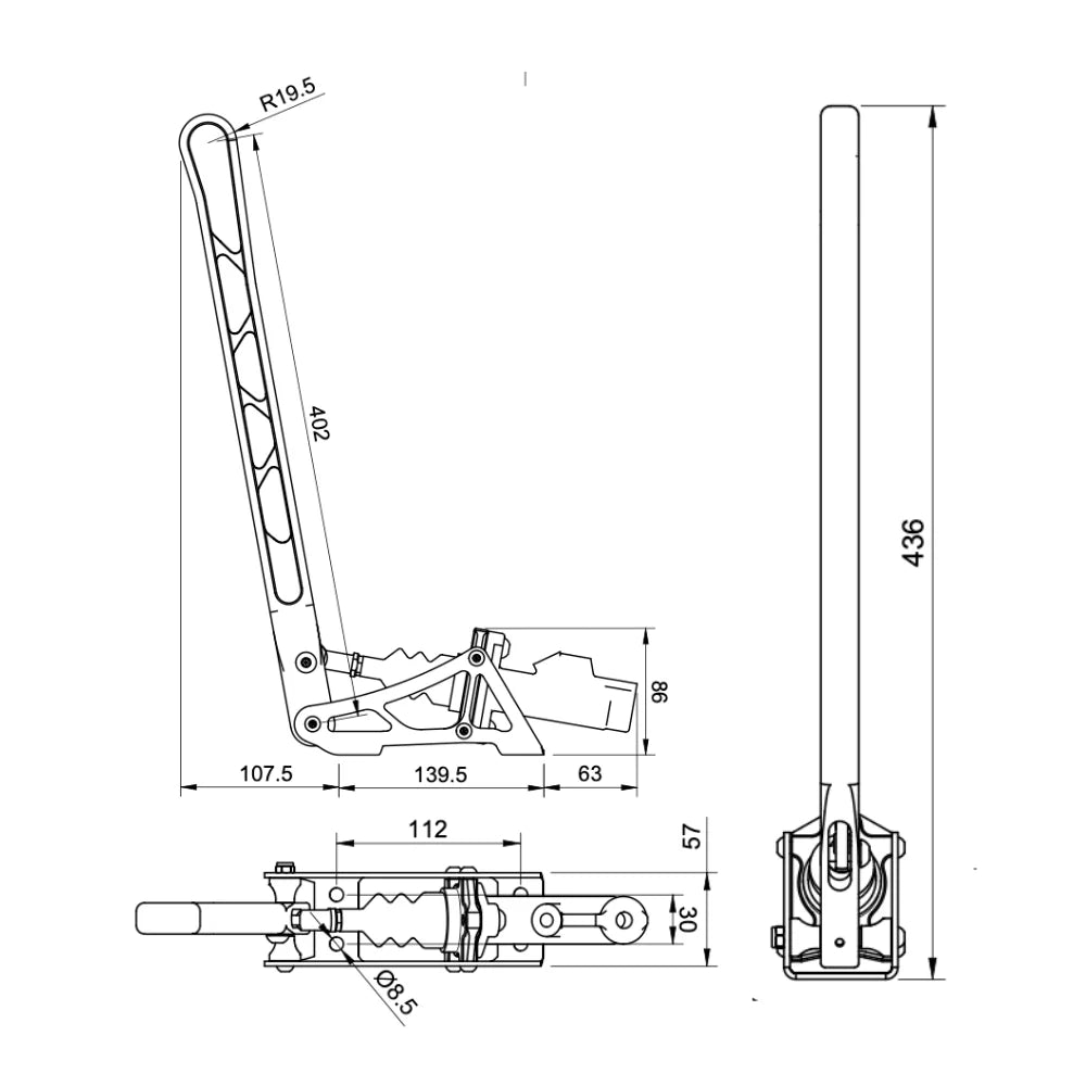 Kit Freno a Mano Idraulico Allungato NP Parts