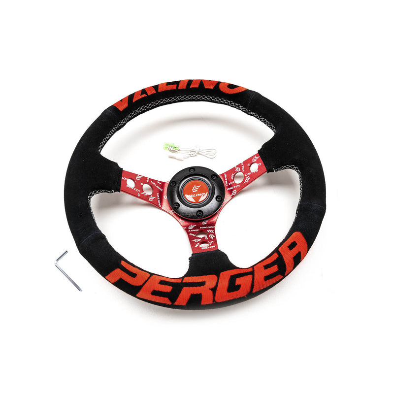 Carica immagine in Galleria Viewer, Volante Valino Nero, Razze Rosse, a Calice 73 mm
