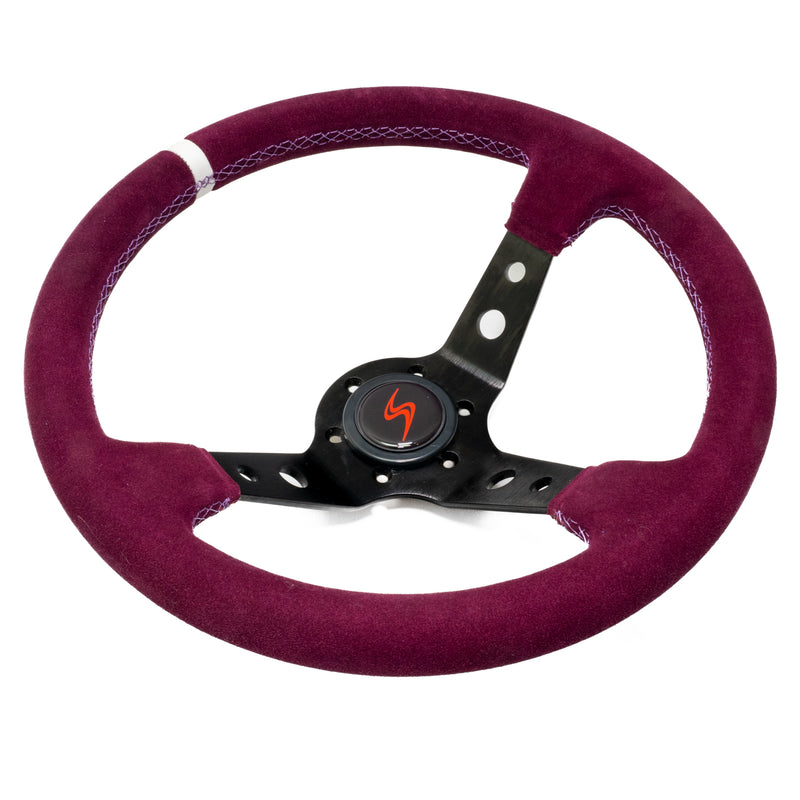 Carica immagine in Galleria Viewer, Volante a Calice (90 mm), Scamosciato Viola, Razze Nere
