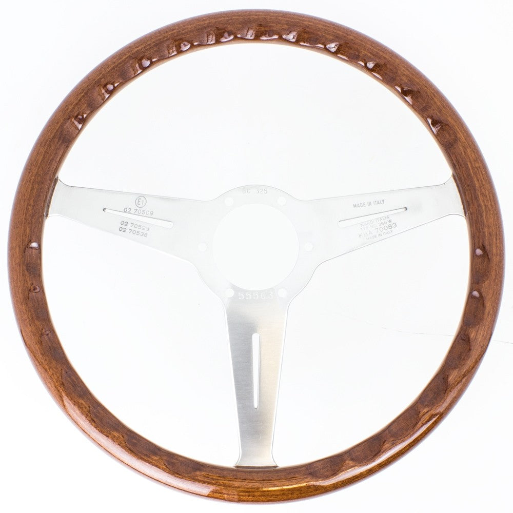 Volante Nardi Classic ND36, Legno con Filetto Nero, Razze Cromate, a Calice 40 mm