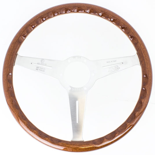 Volante Nardi Classic ND36, Legno con Filetto Nero, Razze Cromate, a Calice 40 mm