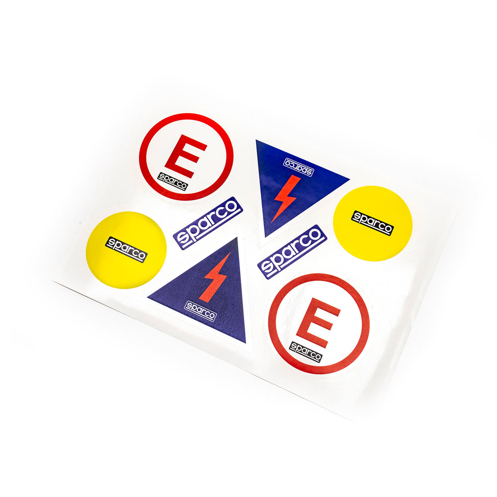 Adesivi Sparco Staccabatteria ed Estintore (FIA)
