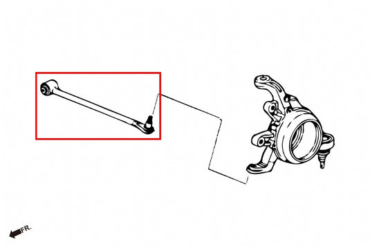 Bracci Posteriori Regolabili su Uniball (Toe Kit) Hardrace per Honda S2000