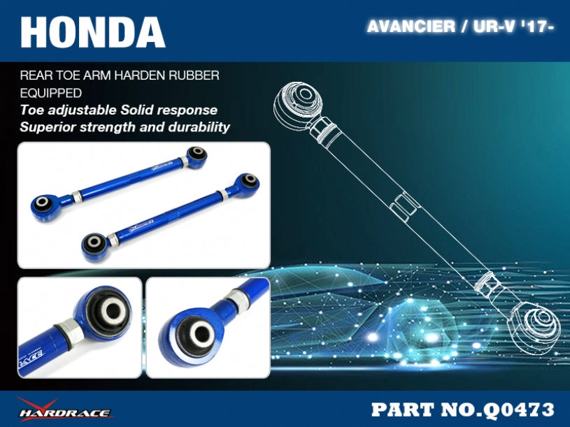 Bracci Posteriori Regolabili (Toe Kit) Hardrace per Honda Avancier (2017+)