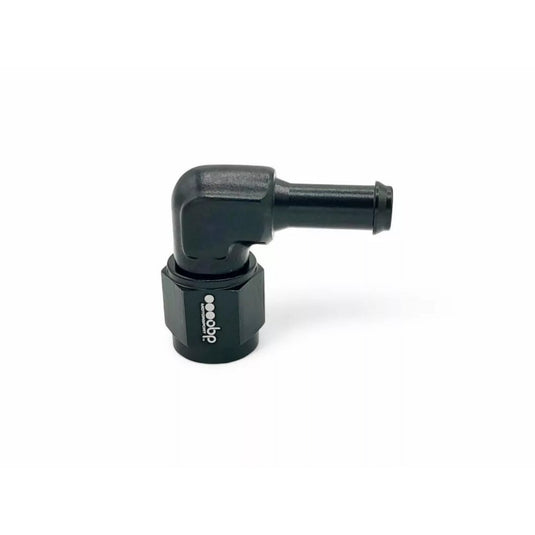 Adattatore a 90° Dash 8 femmina concavo girevole a 8 mm maschio OBP plug-in nero