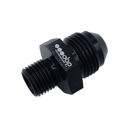 Adattatore OBP maschio/maschio 1/4BSP-JIC in alluminio nero