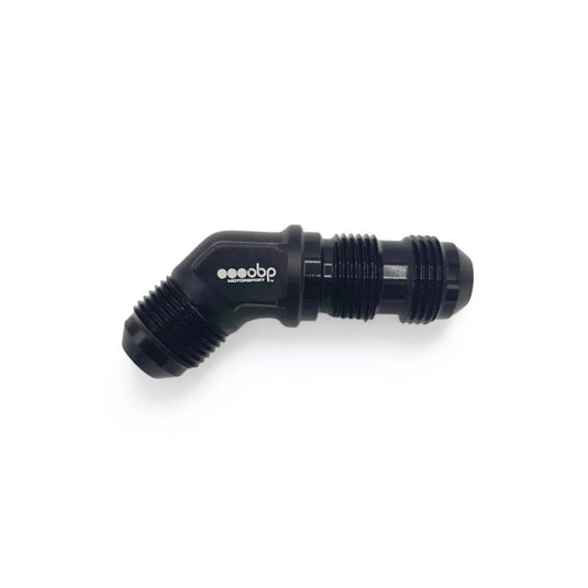 Adattatore passaparete 45° OBP nero