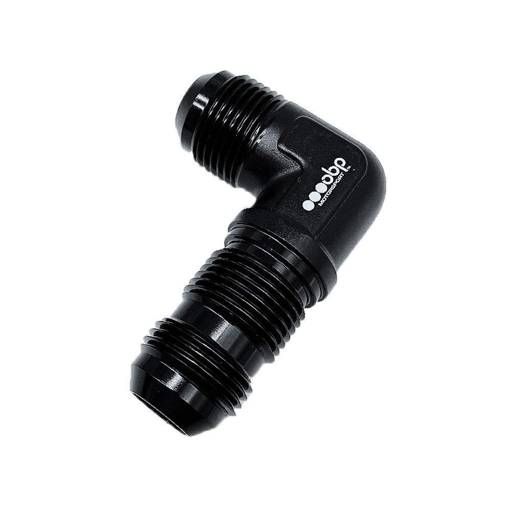 Adattatore per paratia OBP a 90° in alluminio nero
