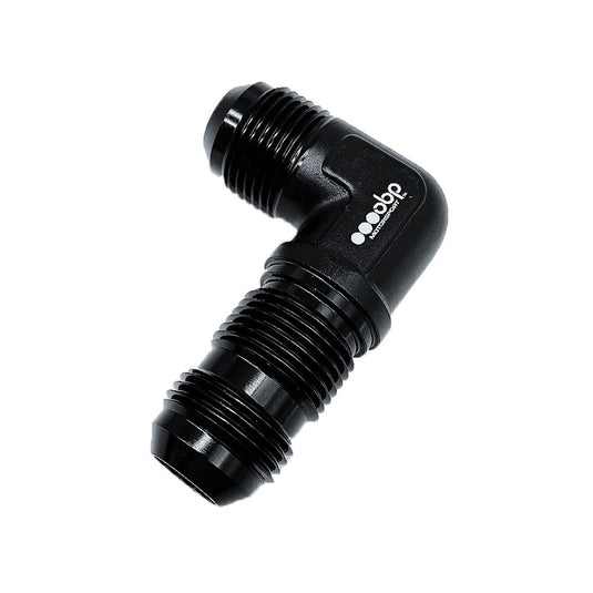 Adattatore per paratia OBP a 90° in alluminio nero