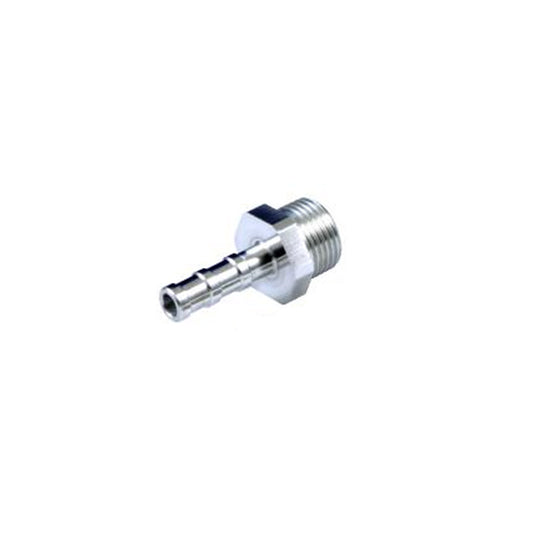 Adattatore per tubo TakeOff in alluminio M3/8BSP - 8 mm