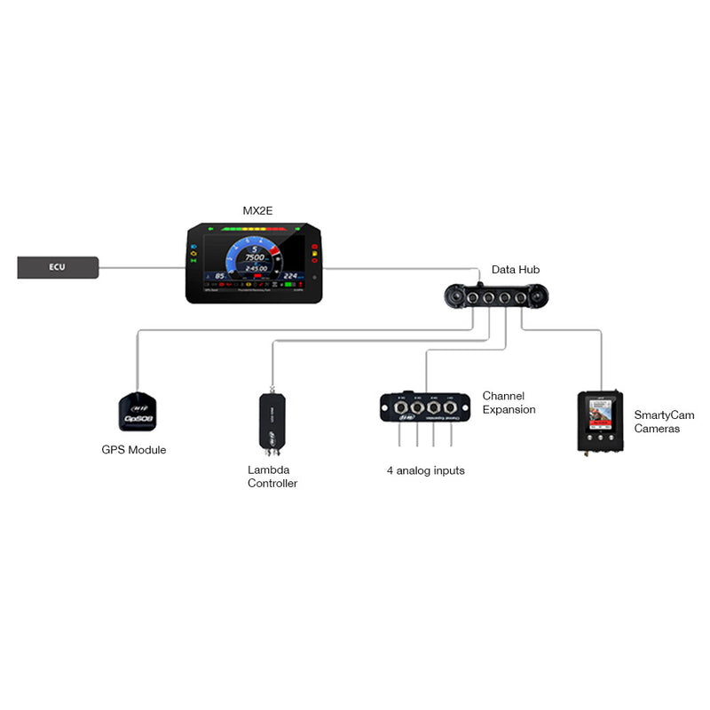 Carica immagine in Galleria Viewer, Display Data Logger AiM MX2E per Lotus Elise &amp; Exige, S2 &amp; S3
