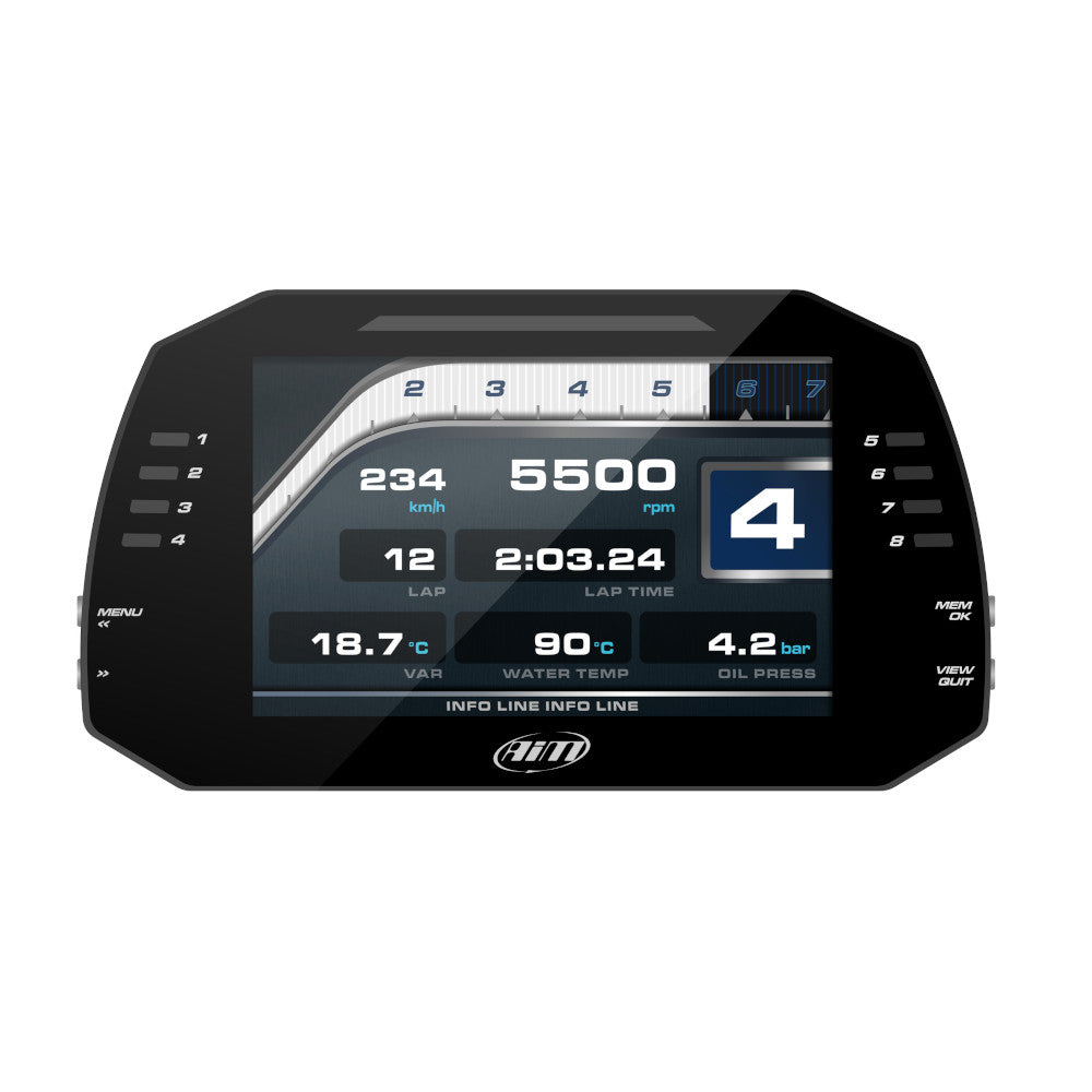 Display Data Logger AiM MXG con Modulo GPS