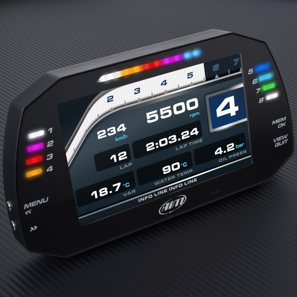 Display Data Logger AiM MXG con Modulo GPS