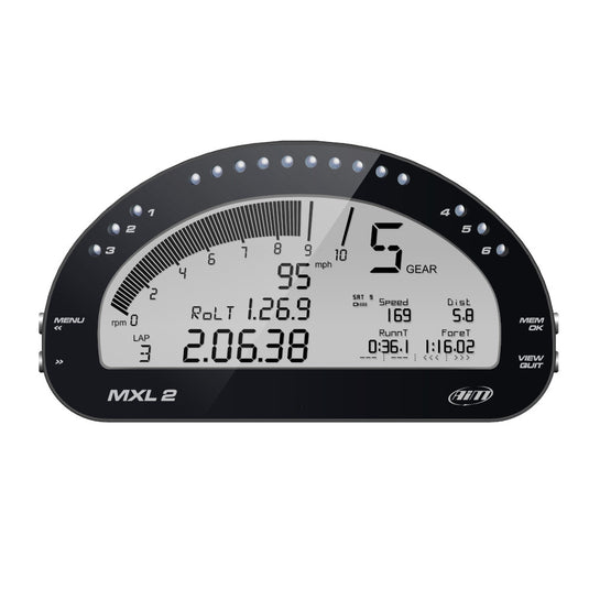 Display Data Logger AiM MXL 2 con Modulo GPS
