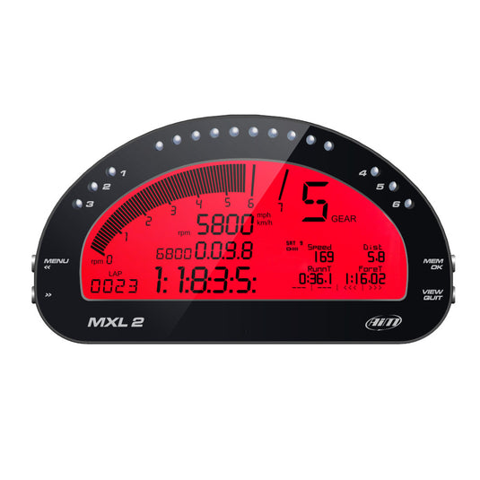 Display Data Logger AiM MXL 2 con Modulo GPS
