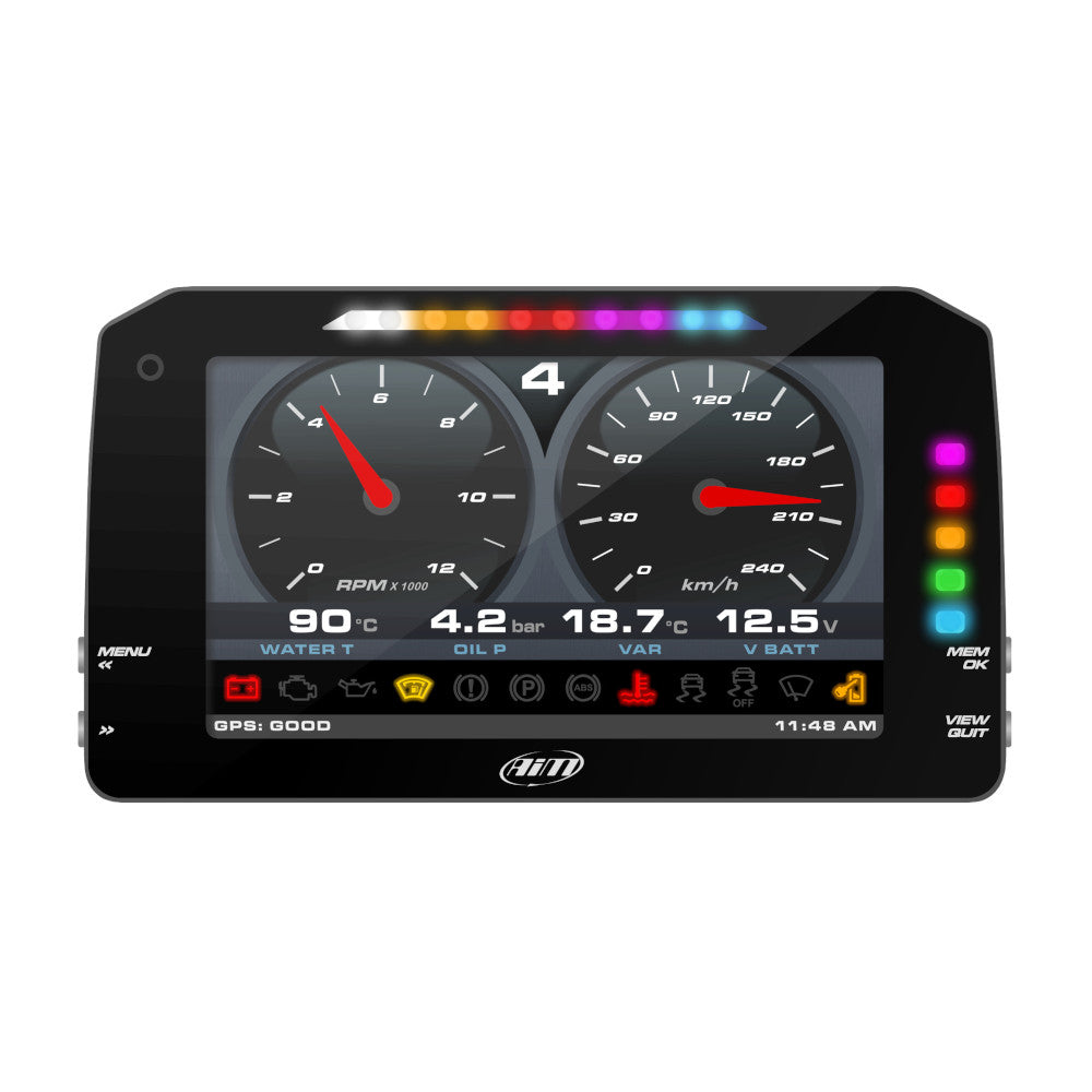 Display Data Logger AiM MXP con Modulo GPS
