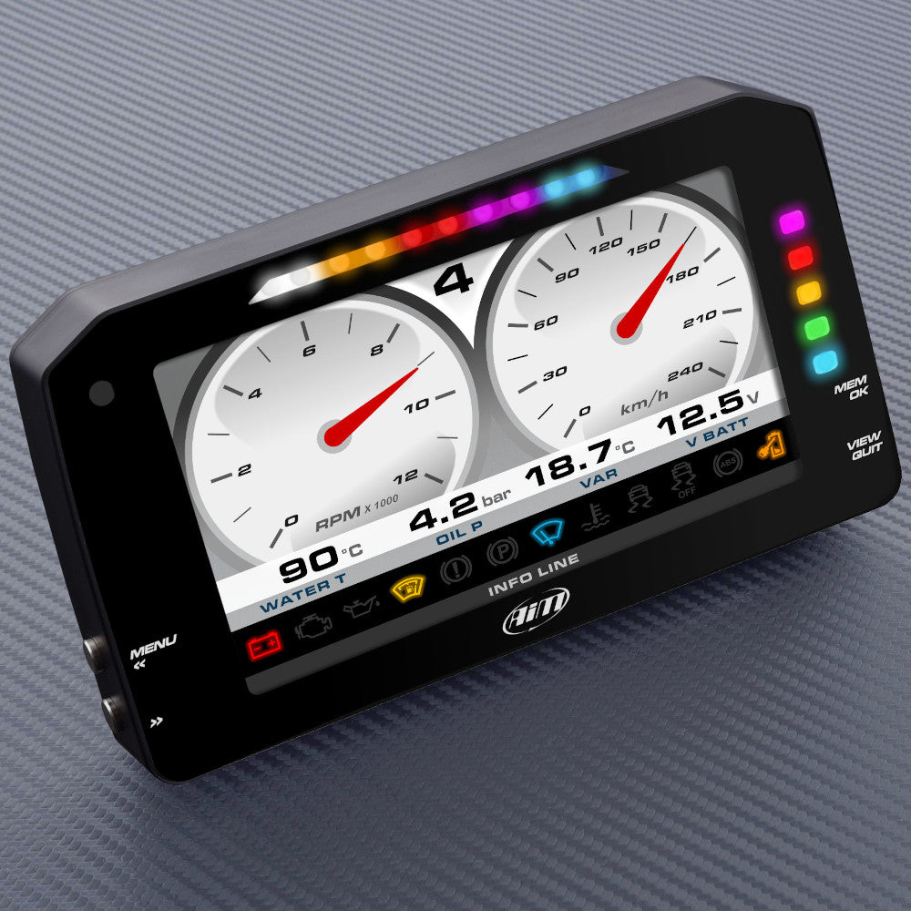 Display Data Logger AiM MXP con Modulo GPS