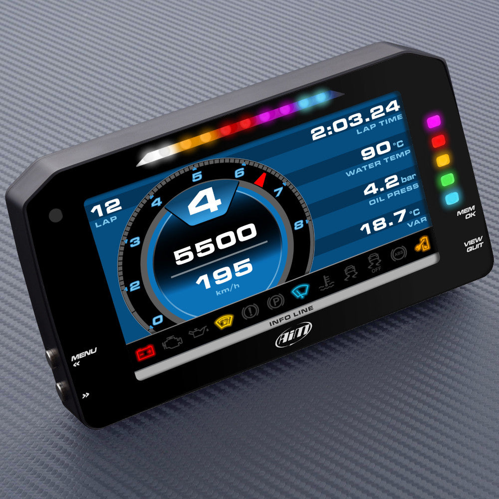 Display Data Logger AiM MXP con Modulo GPS