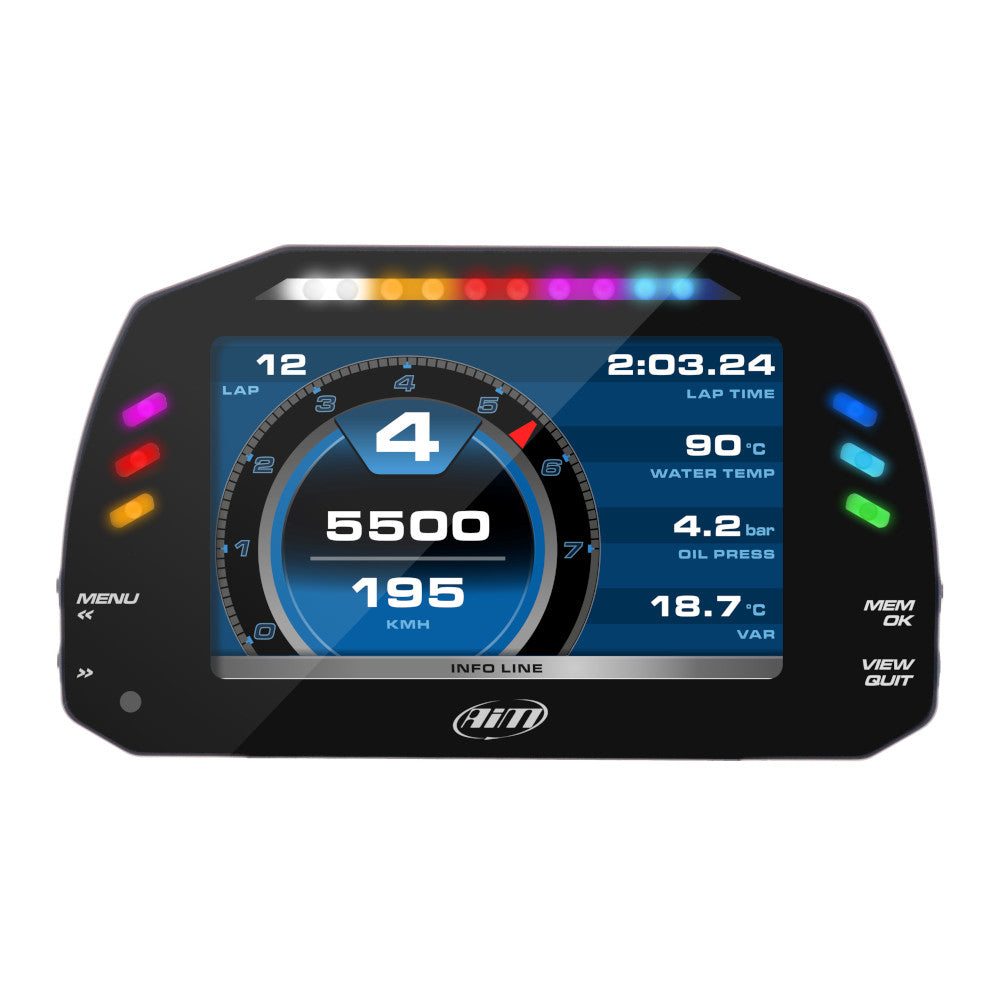 Display Data Logger AiM MXS con Modulo GPS