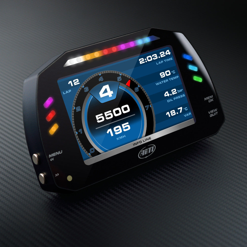 Display Data Logger AiM MXS con Modulo GPS