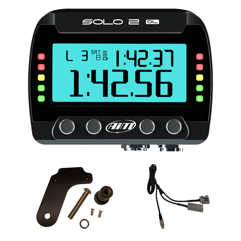 Carica immagine in Galleria Viewer, Kit Cronometro GPS AiM Solo 2 DL Plug &amp; Play per Moto
