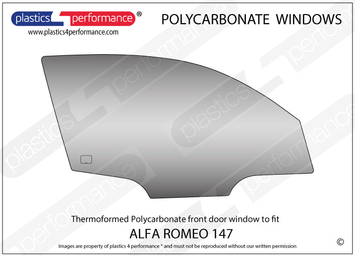 Vetri in Policarbonato per Alfa Romeo 147 / 147 GTA
