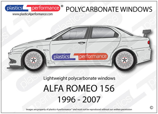 Vetri in Policarbonato per Alfa Romeo 156