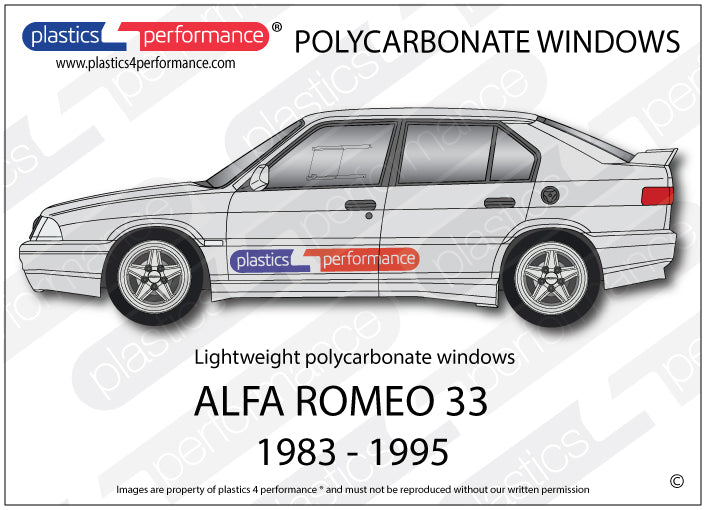 Carica immagine in Galleria Viewer, Vetri in Policarbonato per Alfa Romeo 33
