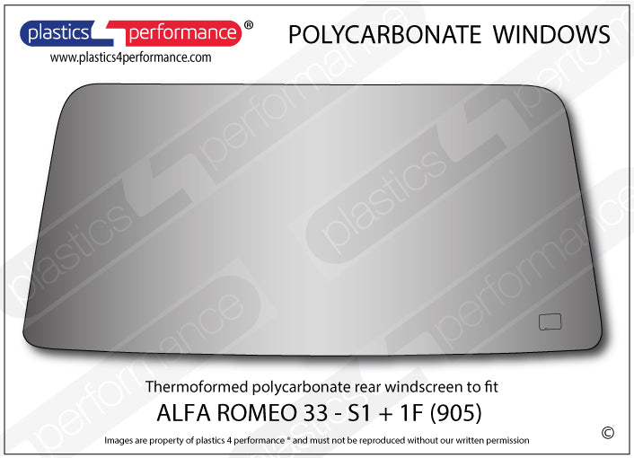 Carica immagine in Galleria Viewer, Vetri in Policarbonato per Alfa Romeo 33
