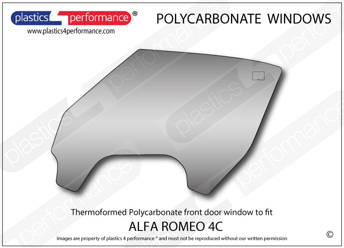 Carica immagine in Galleria Viewer, Vetri in Policarbonato per Alfa Romeo 4C
