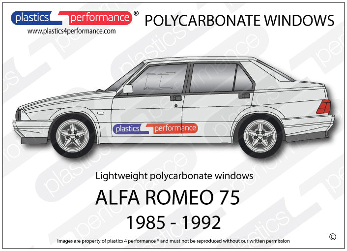 Vetri in Policarbonato per Alfa Romeo 75