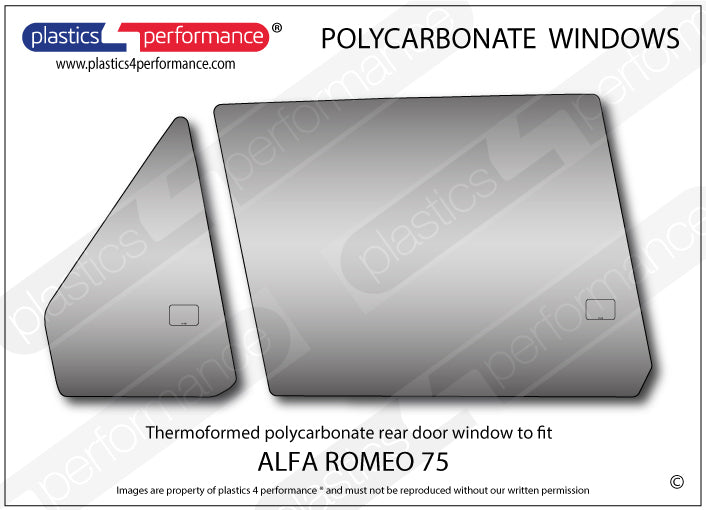 Vetri in Policarbonato per Alfa Romeo 75