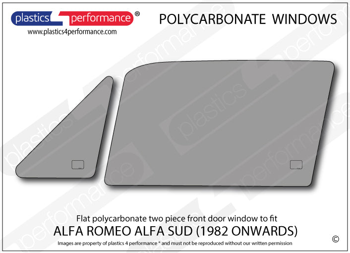 Carica immagine in Galleria Viewer, Vetri in Policarbonato per Alfa Romeo Alfasud
