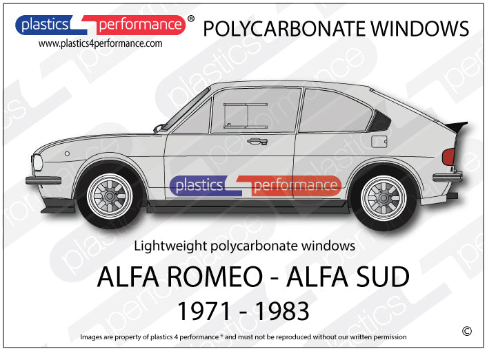 Vetri in Policarbonato per Alfa Romeo Alfasud