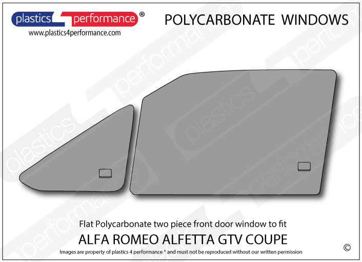 Vetri in Policarbonato per Alfa Romeo Alfetta GTV Coupé