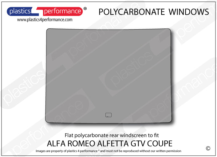 Carica immagine in Galleria Viewer, Vetri in Policarbonato per Alfa Romeo Alfetta GTV Coupé

