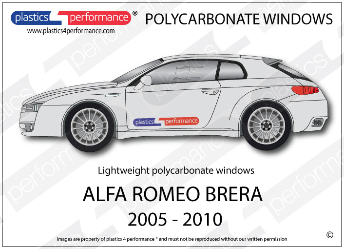 Vetri in Policarbonato per Alfa Romeo Brera
