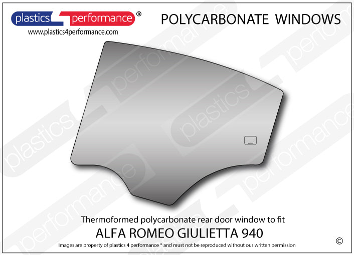 Carica immagine in Galleria Viewer, Vetri in Policarbonato per Alfa Romeo Giulietta 940
