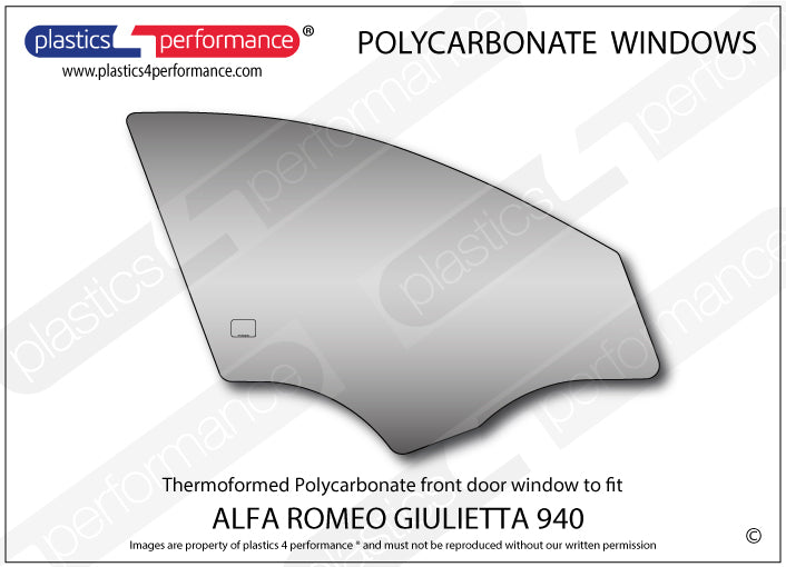 Vetri in Policarbonato per Alfa Romeo Giulietta 940